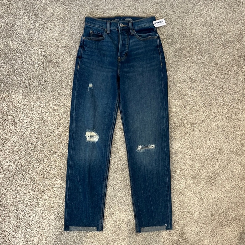 Old Navy extra high rise sky-hi straight. Size 00. NWT